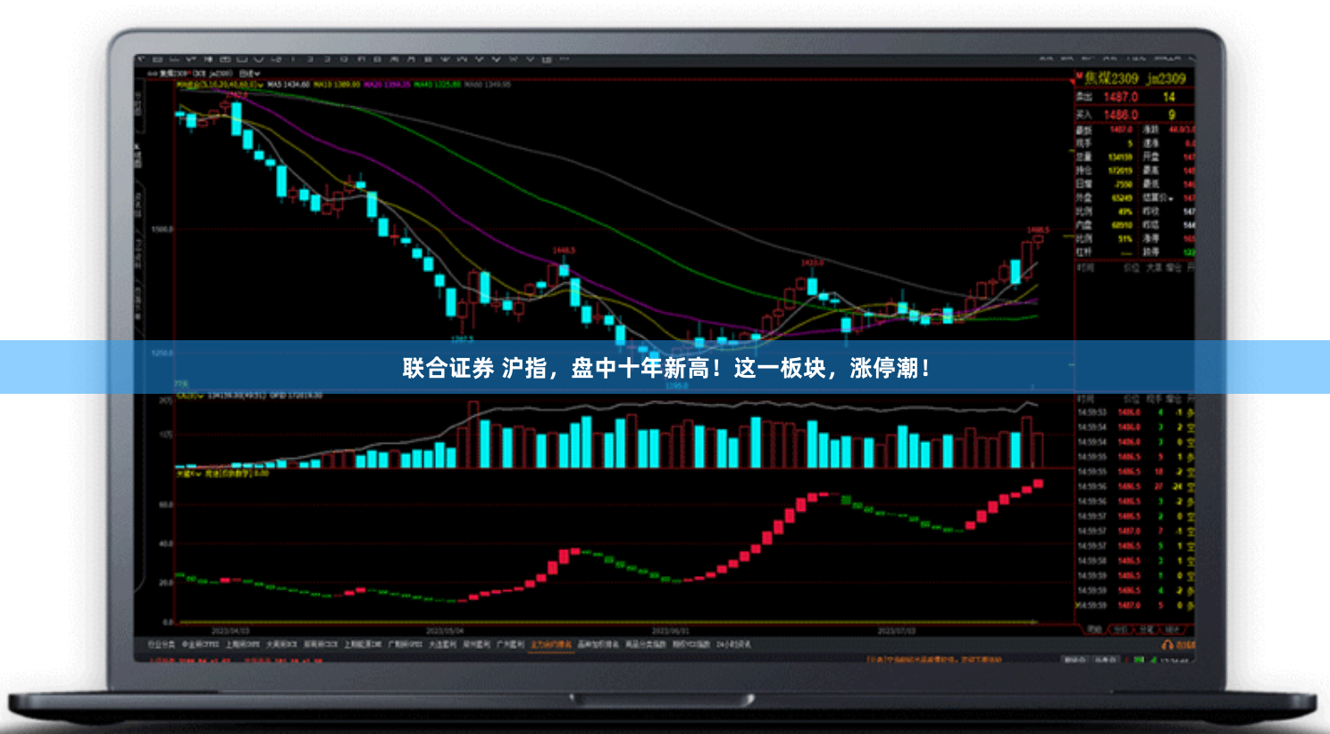 联合证券 沪指，盘中十年新高！这一板块，涨停潮！
