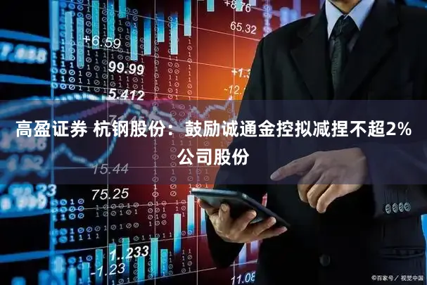 高盈证券 杭钢股份：鼓励诚通金控拟减捏不超2%公司股份